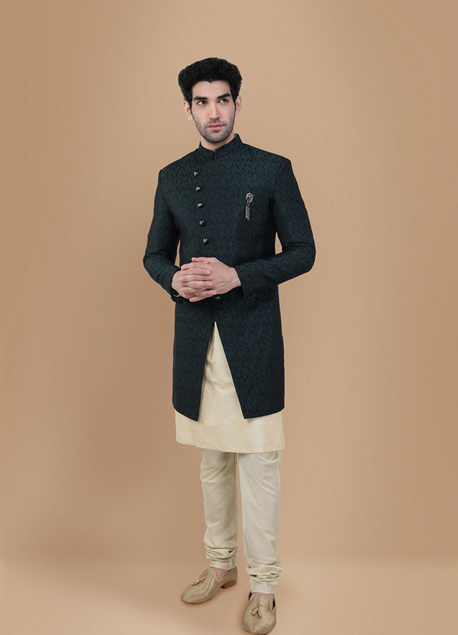 Indo western sherwani manyavar sale